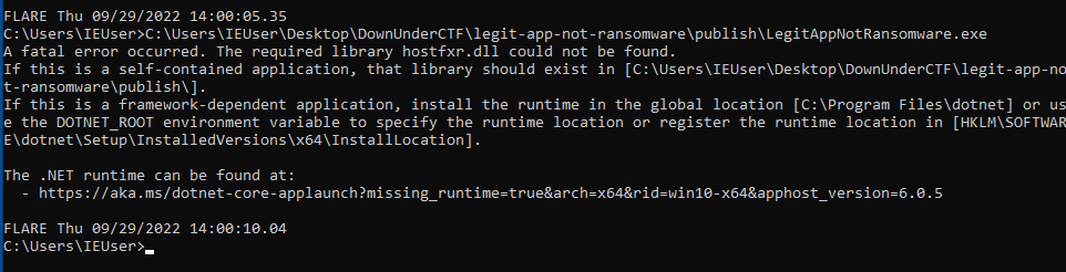 run file