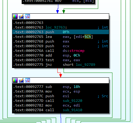 debug check