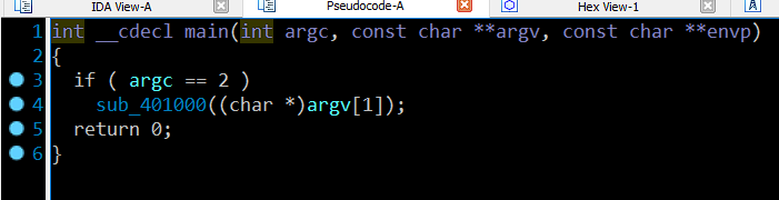 open ida check main